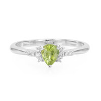 Cuprian Tourmaline Silver Ring