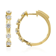 14K SI2 (H) Diamond Gold Earrings (CIRARI)