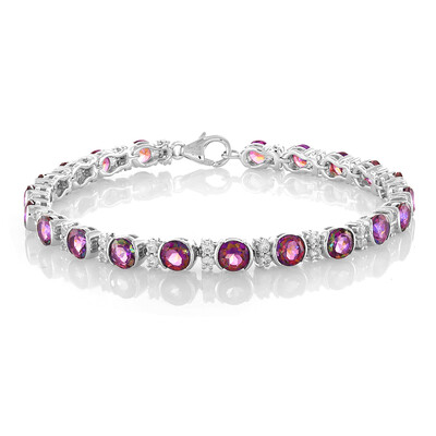 Purple Mystic Topaz Silver Bracelet