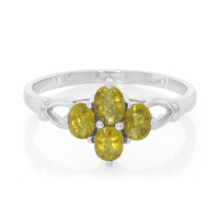 Cuprian Tourmaline Silver Ring