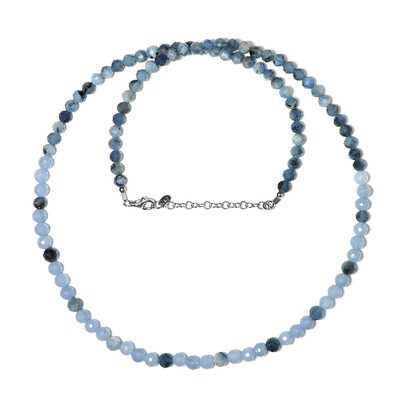 Moss Aquamarine Silver Necklace
