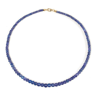18K AAA Tanzanite Gold Necklace