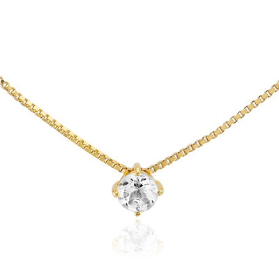 White Topaz Silver Necklace
