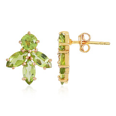 Peridot Silver Earrings