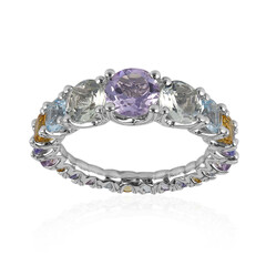 Rose de France Amethyst Silver Ring