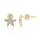 14K VVS1 (G) Diamond Gold Earrings (Annette)