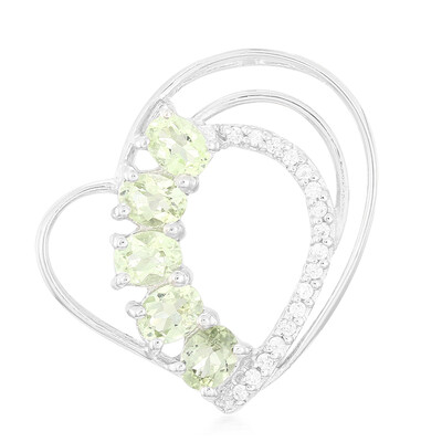 Fancy Tourmaline Silver Pendant
