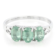 Mint Kyanite Silver Ring