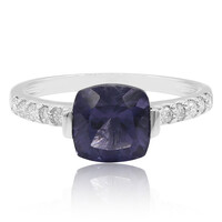 9K Blueberry Quartz Gold Ring
