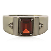 Indian Garnet Silver Ring