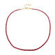 Noble Red Spinel Silver Necklace
