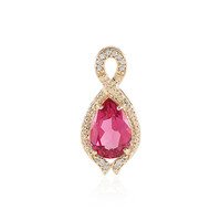 14K Rubellite Gold Pendant (AMAYANI)