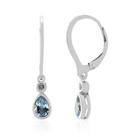 Sky Blue Topaz Silver Earrings