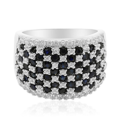 Blue Sapphire Silver Ring