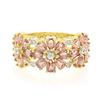 18K Unheated Padparadscha Sapphire Gold Ring (AMAYANI)