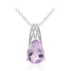 Amethyst Silver Necklace