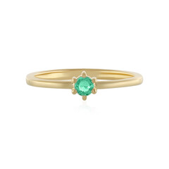 Colombian Emerald Silver Ring