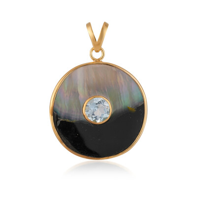 Mother of Pearl Silver Pendant (Bali Barong)