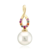 9K White South Sea Pearl Gold Pendant (Michelle Albala)