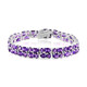 Zambian Amethyst Silver Bracelet