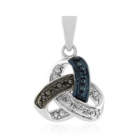 I3 Blue Diamond Silver Pendant