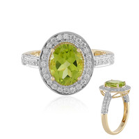18K Peridot Gold Ring