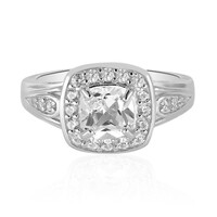 White Topaz Silver Ring
