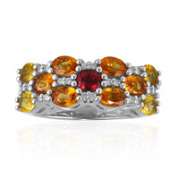 Fancy Sapphire Silver Ring