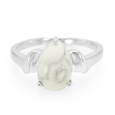 Howlite Silver Ring