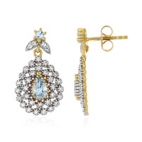 Aquamarine Silver Earrings
