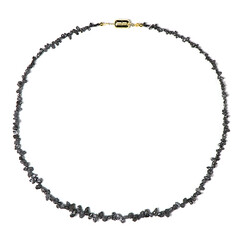 Black Diamond Silver Necklace (Adela Silber)