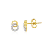 I2 (I) Diamond Silver Earrings