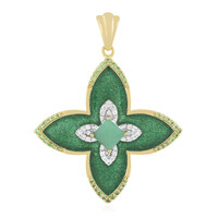 Socoto Emerald Silver Pendant