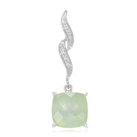 Prehnite Silver Pendant