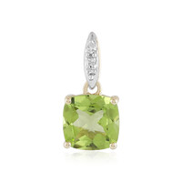 9K Peridot Gold Pendant