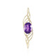 9K Siberian Amethyst Gold Pendant (de Melo)