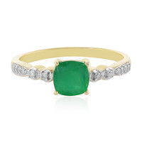 9K Brazilian Emerald Gold Ring