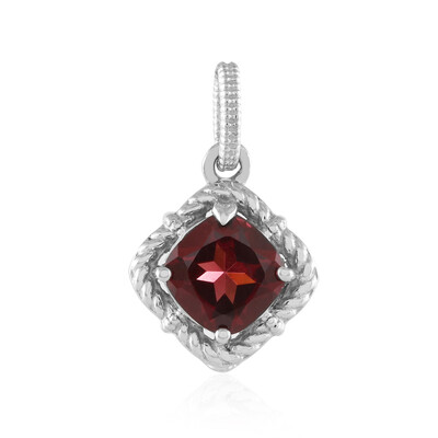 Mozambique Garnet Silver Pendant