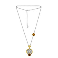 Baltic Amber Silver Necklace