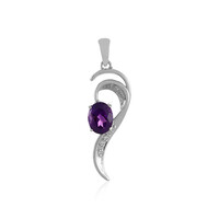 Siberian Amethyst Silver Pendant