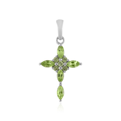 Arizona Peridot Silver Pendant