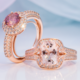 14K Morganite Gold Ring (Annette)