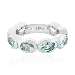Sky Blue Topaz Silver Ring