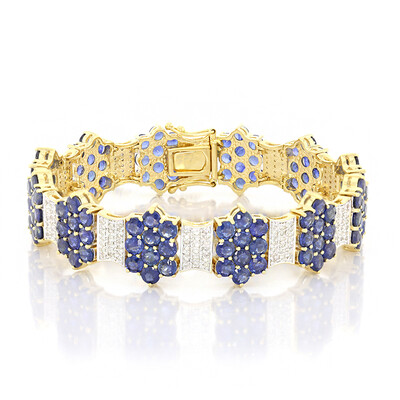 18K Ethiopian Sapphire Gold Bracelet (AMAYANI)