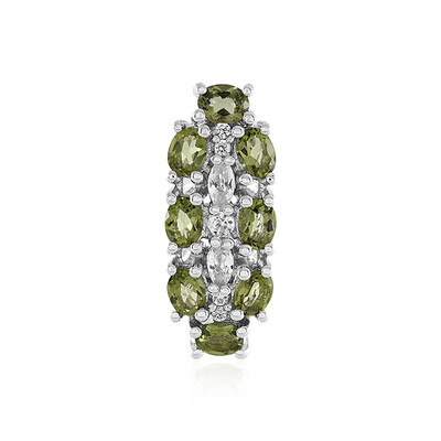Moldavite Silver Pendant