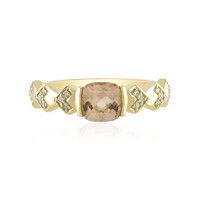 9K AAA Madagascan Morganite Gold Ring (de Melo)