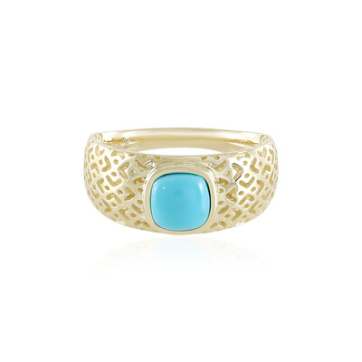 9K Sleeping Beauty Turquoise Gold Ring (Ornaments by de Melo)