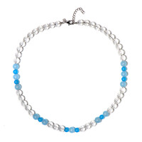 White Quartz Silver Necklace
