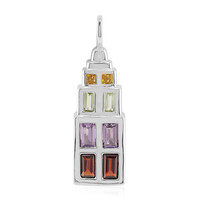 Mozambique Garnet Silver Pendant (Remy Rotenier)