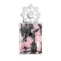 Rhodonite Silver Pendant